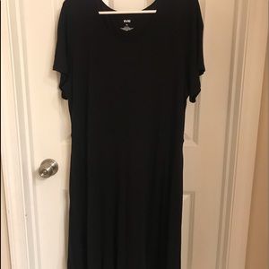 Cotton short sleeved flowy dress